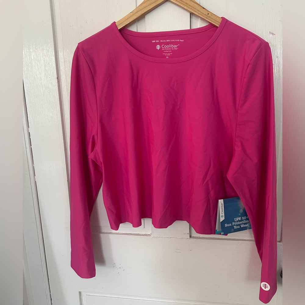 NWT Women's Cropped Rash Guard UPF 50+